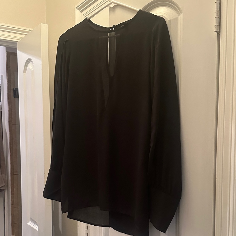 Express Black Long Sleeve Blouse